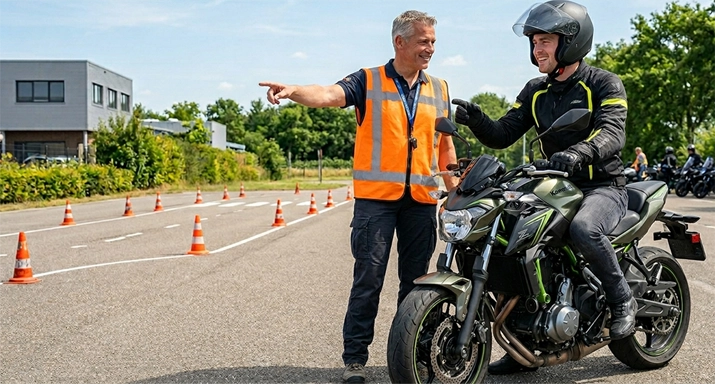Voortgezette rijopleiding motor bij Rijschool Just Safe